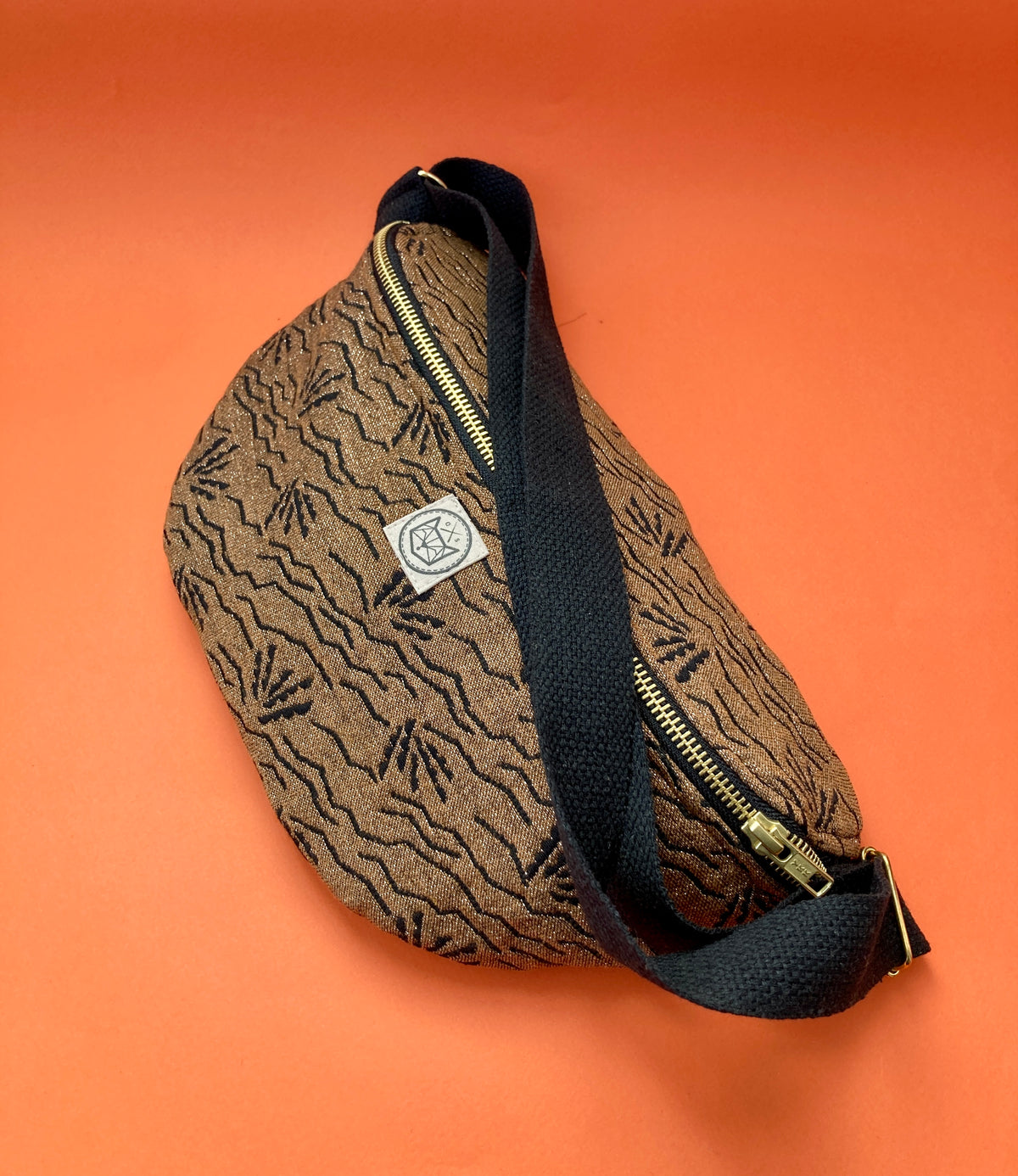 Athènes Vague - sac banane en jacquard