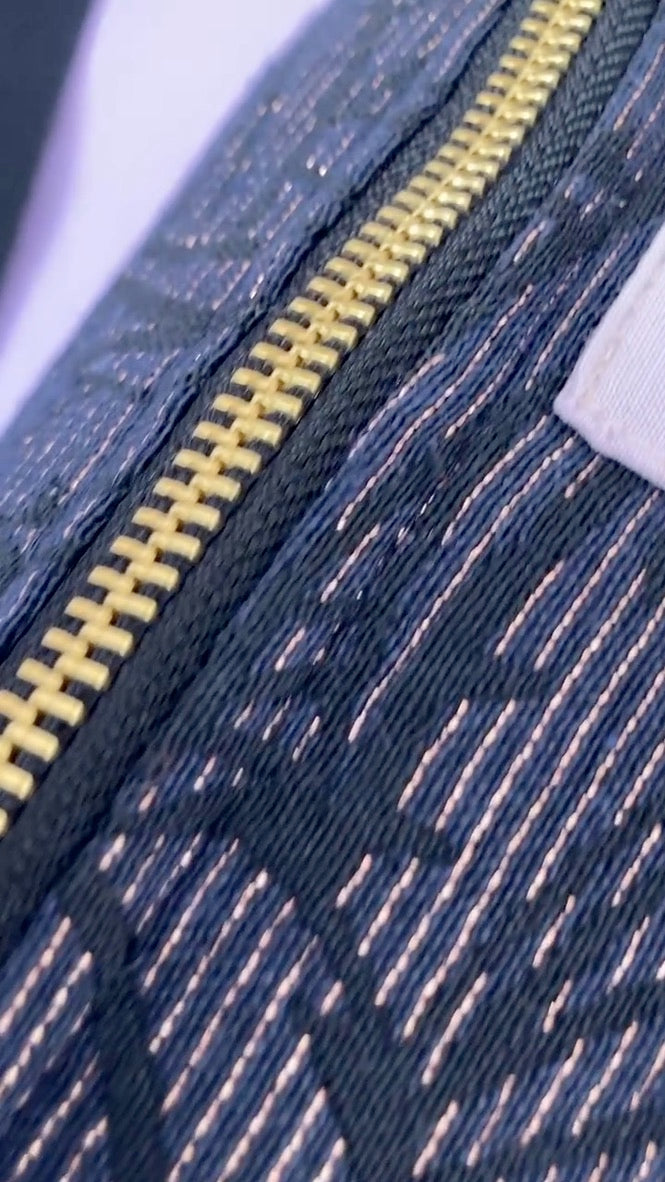 Athènes feuillage - sac banane en jacquard