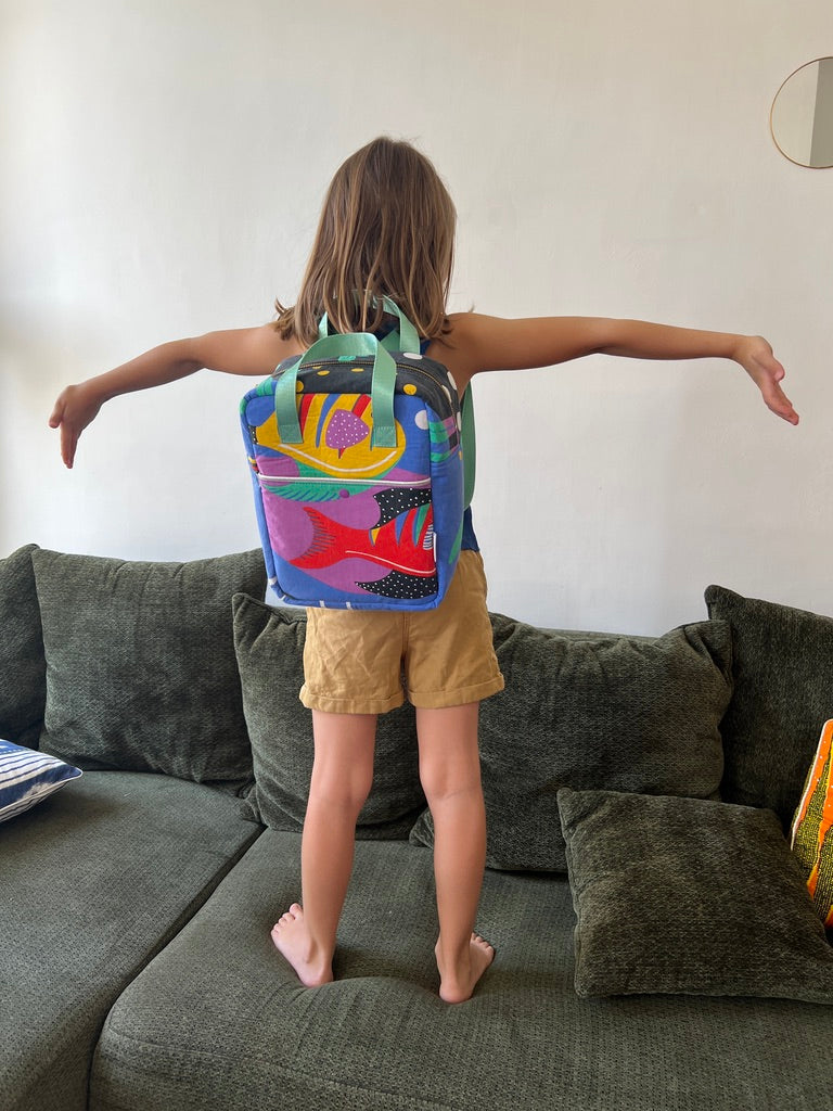 Sac à dos Bilbao kids - vintage poisson