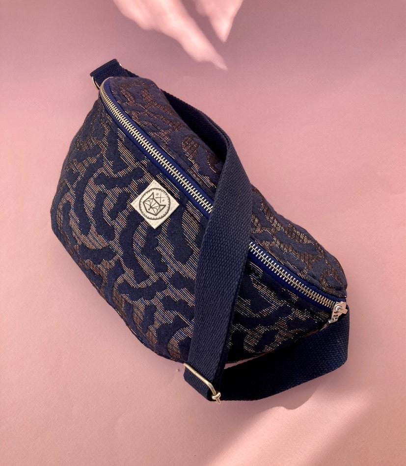 Athènes Mirbleu - Sac banane en jacquard