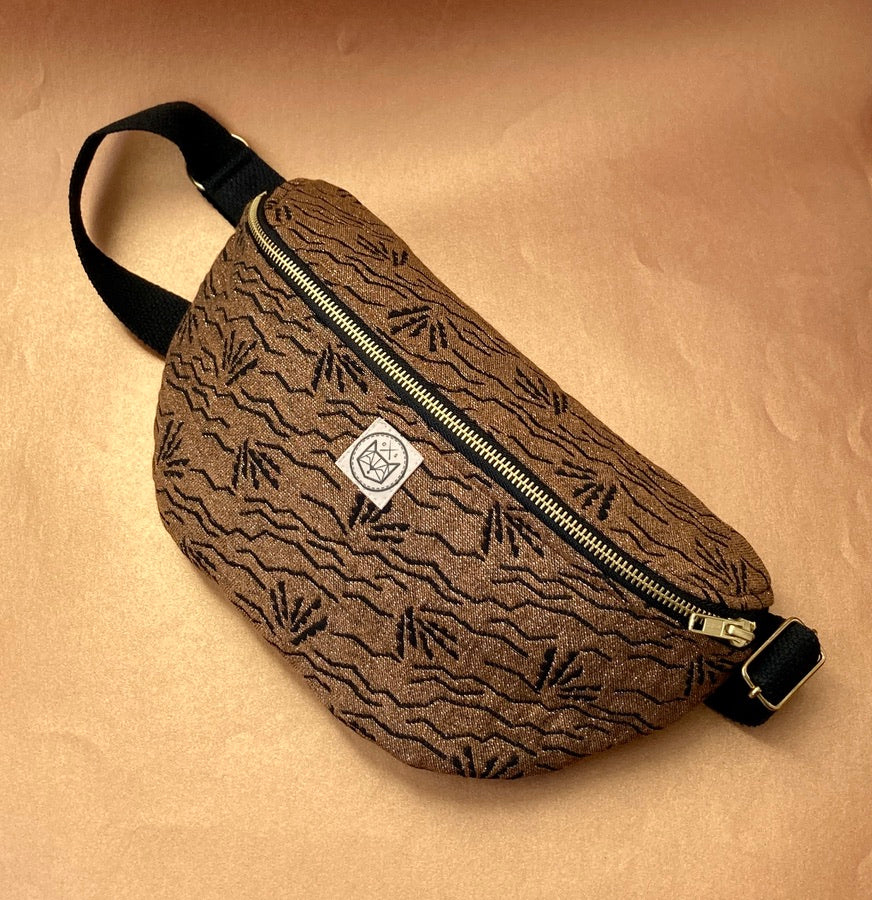 Athènes Vague - sac banane en jacquard