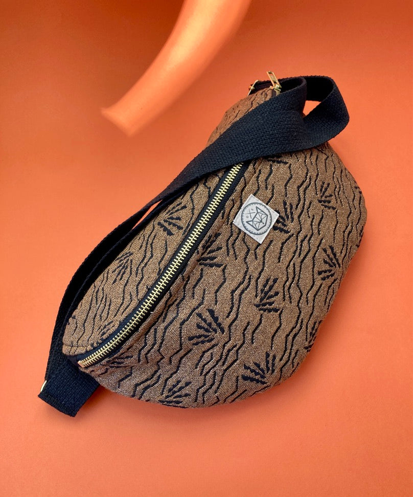 Athènes Vague - sac banane en jacquard