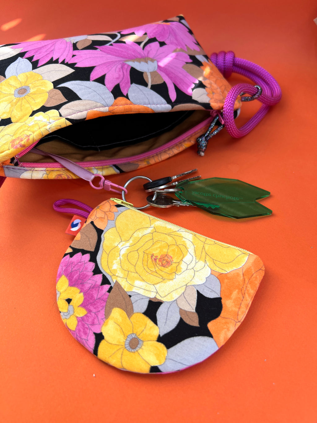 Rimini fleurs vintage fuschia