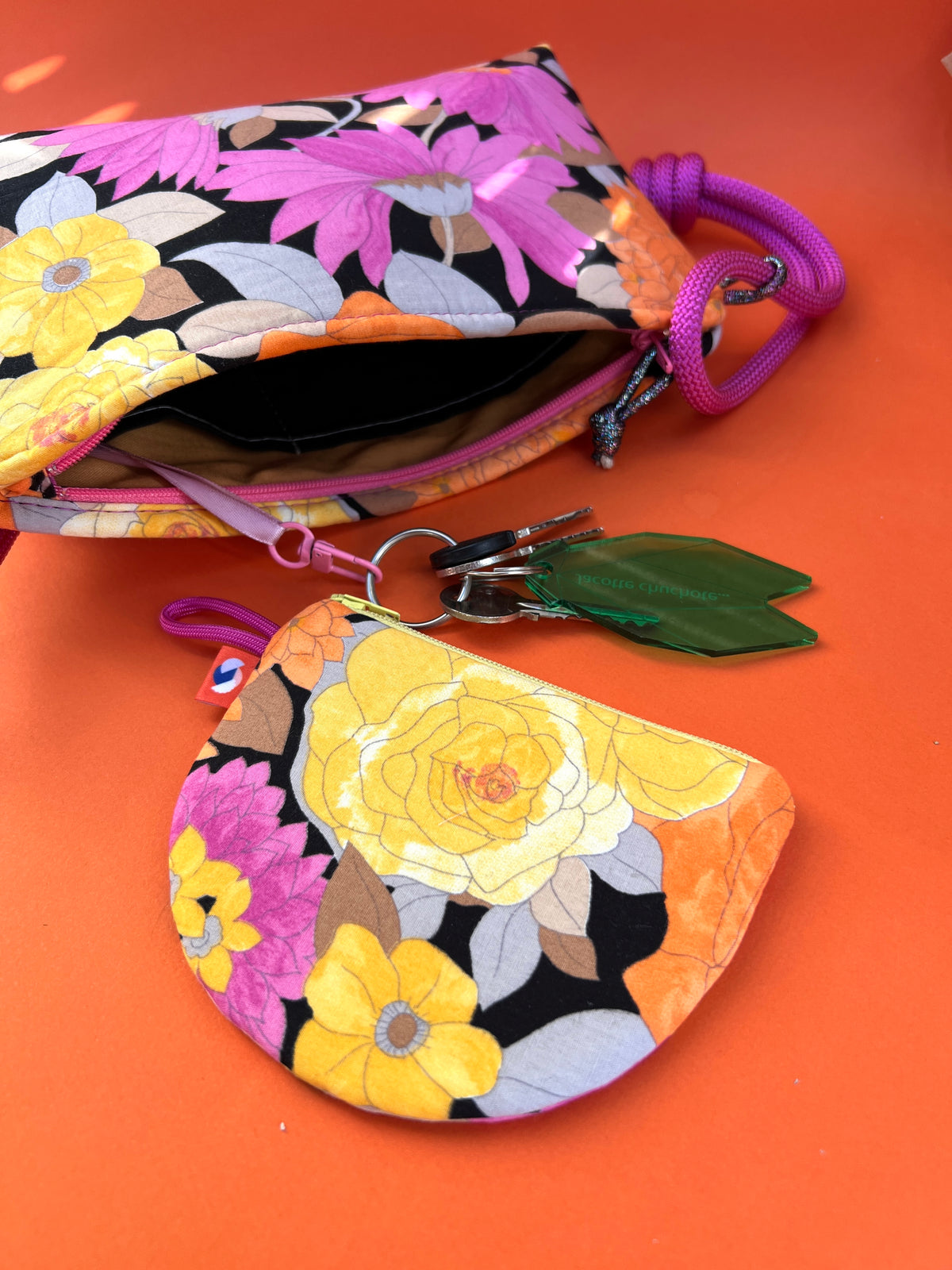 Rimini fleurs vintage fuschia